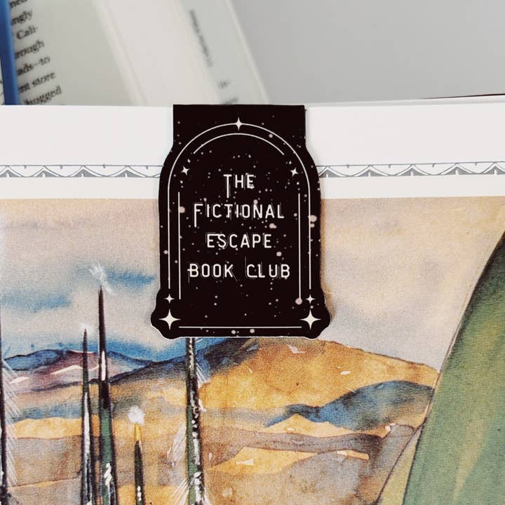 Magnetic Bookmark for Fiction Readers, The Fictional Escape Book Club, Galaxy Book Page Marker, Double-Sided Magnetic Clip, Book Lover Gift for wholesale by The Storyline Styles
