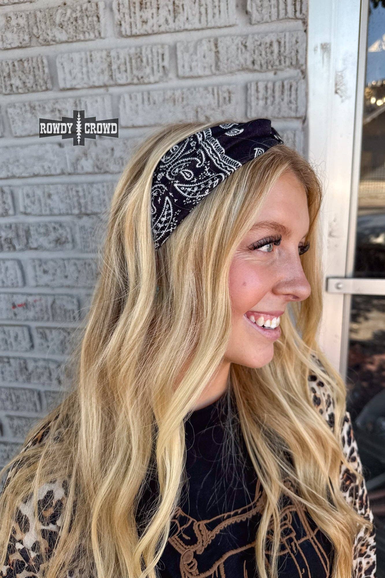 Rowdy Crowd Clothing - Wholesale Fashion Headband - Women's - Bandit Bandana Headbands8