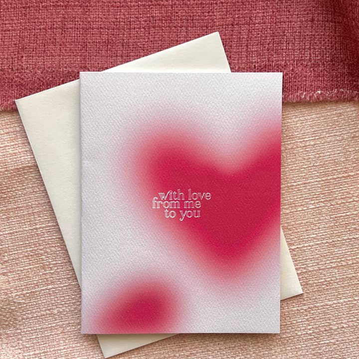 "With Love from me to you" Valentine's Day Card for wholesale by Ink Addition