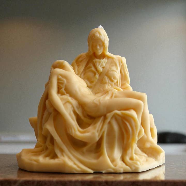 Italian Pieta Statue Candle for wholesale by Agaboo Candle