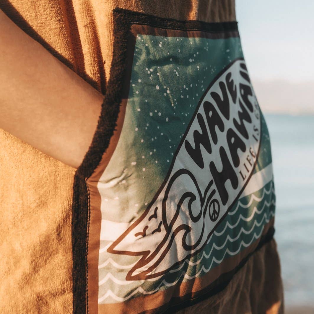 WAVE HAWAII - Wholesale Poncho - Unisex - WAVE HAWAII Poncho Campeche3