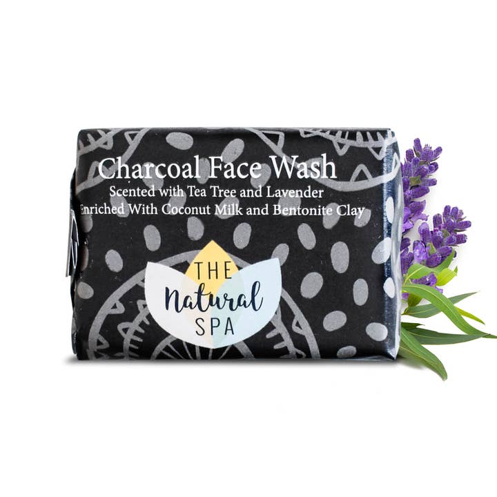 The Natural Spa Cosmetics – wholesale Facial cleanser – Charcoal face Wash - cleansing bar Lavender Tea Tree 5
