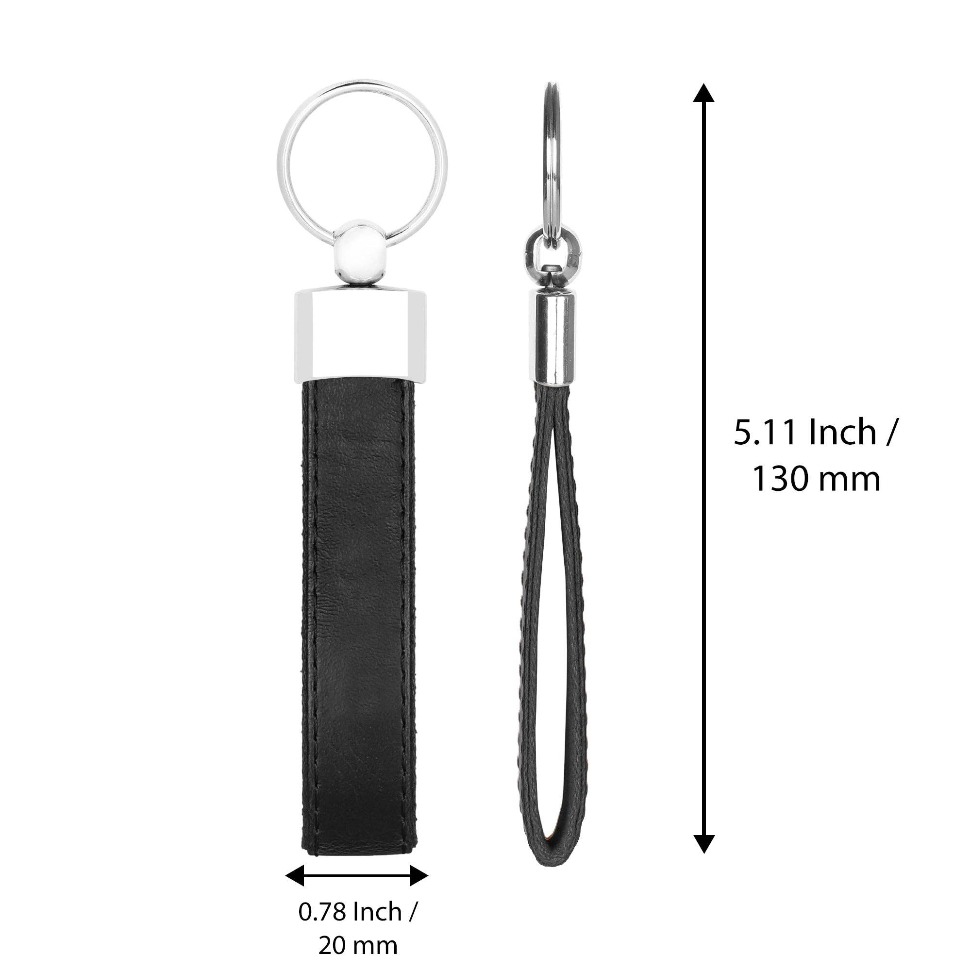 Londo – Porta-chaves - Unissexo por atacado – Porta-chaves Personalizados em Couro - (Pack de 3) Porta-chaves em Couro Personalizados, Porta-chaves Elegantes Gravados com Anéis Resistentes para Chaves3