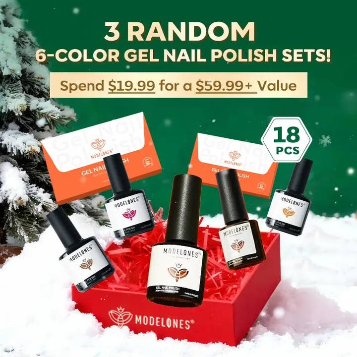 Gel-Nagellack-Set Glücksbox Wert 59,99 $ für den Großhandel von Modelones