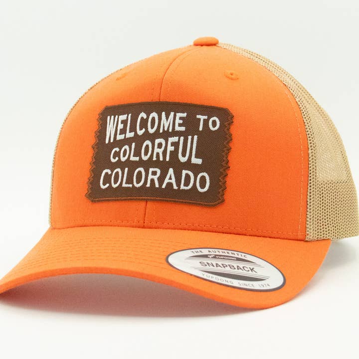 Squatchy - Wholesale Trucker Hat - Unisex - Welcome to Colorful Colorado Hat | Snap Back Trucker Cap
