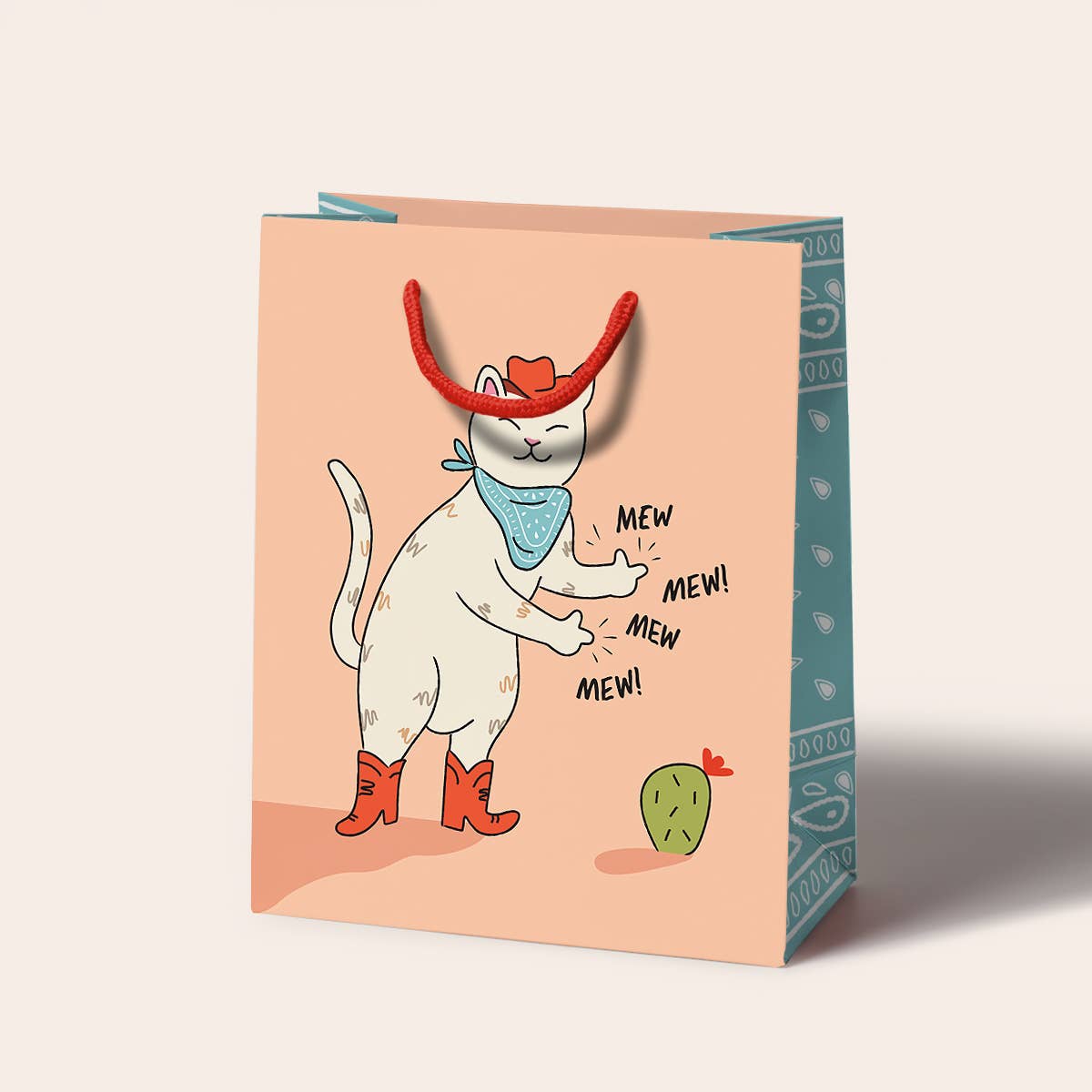 Seltzer Goods - Wholesale Gift Bag - Cowboy Kitty Gift Bag