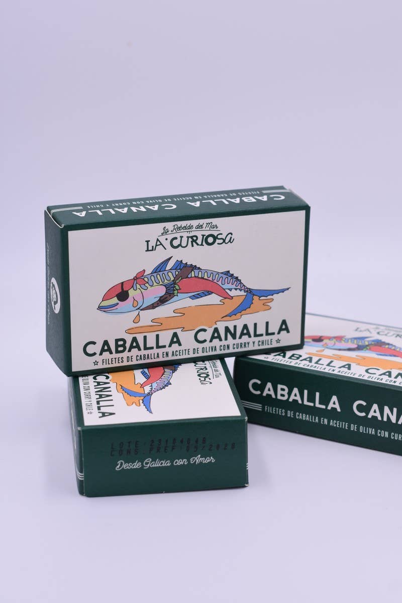 La Curiosa - Vendita all'ingrosso Pesce in scatola - Filetti di sgombro al curry e chili2