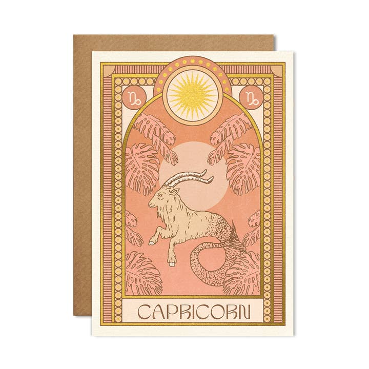 Stenbukken Zodiac Card for engroshandel hos cai & jo