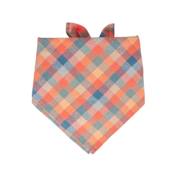 Tahoe Flannel Dog Bandana for wholesale by Crew LaLa