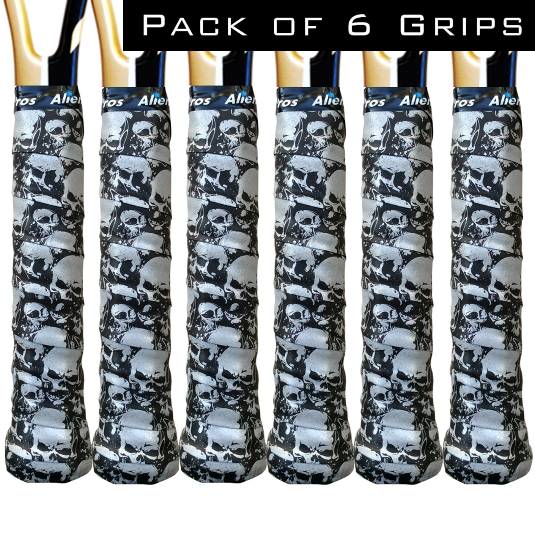 Alien Pros - Wholesale Sporting Accessories - [US] Alien Pros Tennis Racket Grip Tape C-Tac (6 Grips)2