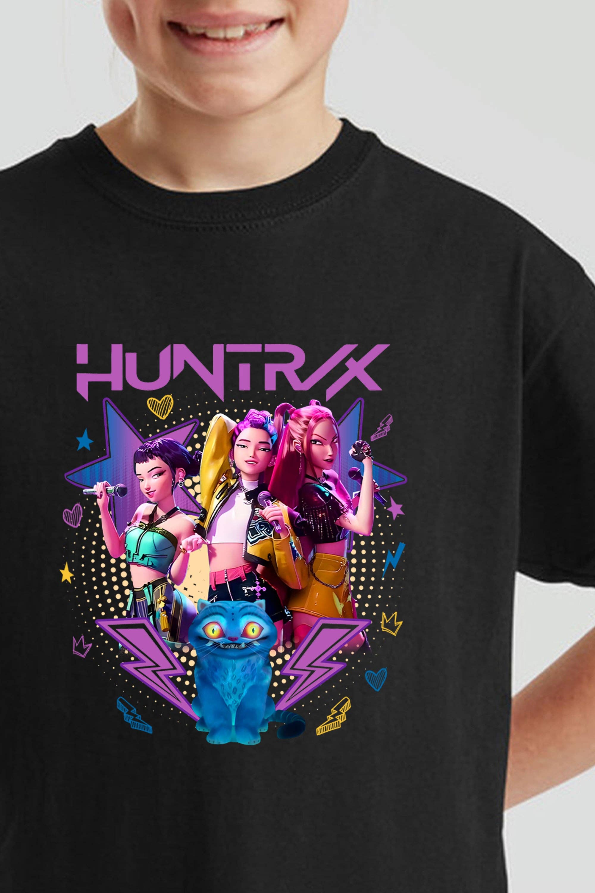 Missi Clothing – wholesale Screen-printed t-shirt – Kids – Kids Huntrix Printed T-Shirt13