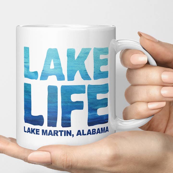 Quotable Life - Wholesale Coffee Mug - Custom Lake Life Mug Add Your Lake Name0