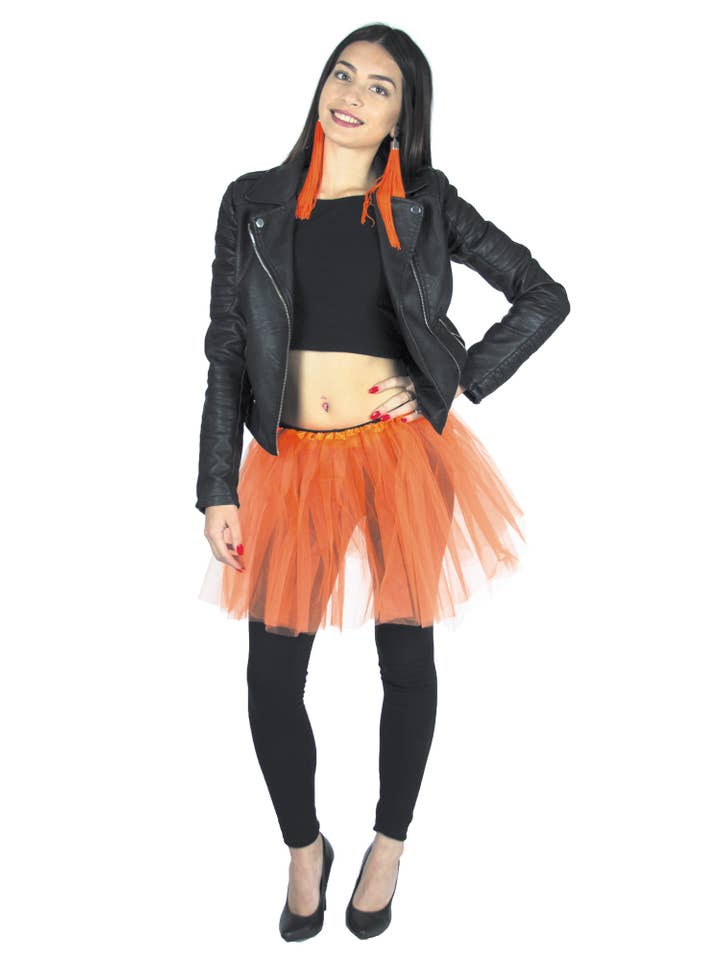 Party Pro - Wholesale Costume – Unisex - TUTU FLUORESCENT ORANGE 35CM