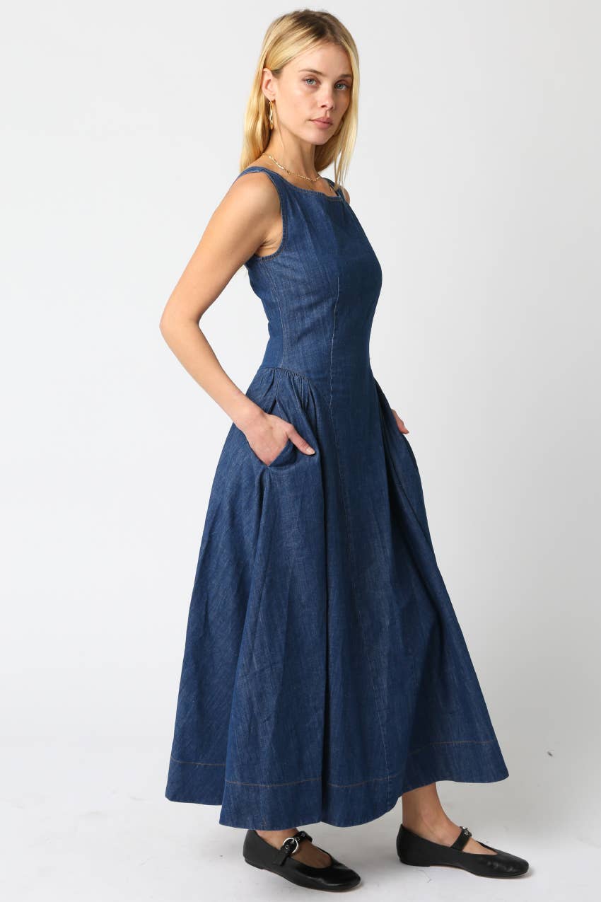 Rin Denim Dress for wholesale on Faire2