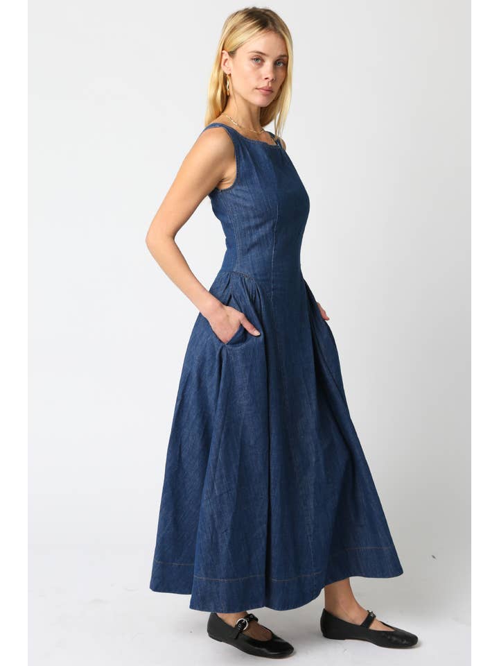 Rin Denim Dress for wholesale on Faire2