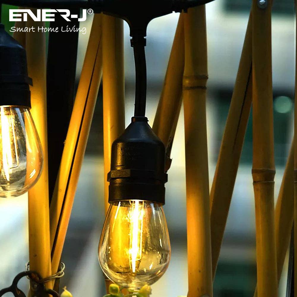 ENER-J - Vente Guirlandes lumineuses - Kit de guirlandes lumineuses à filament LED de 100 pieds6