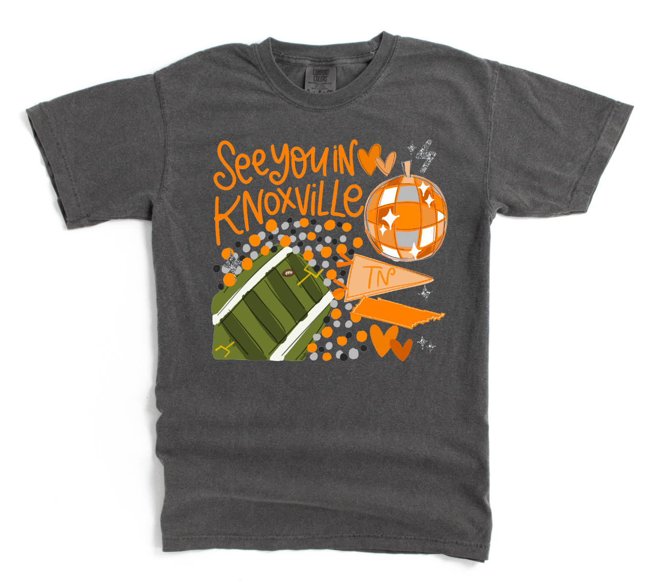 Doodles By Rebekah - Wholesale Screen Printed T-Shirt - Unisex - See You in Custom School Color Tee2
