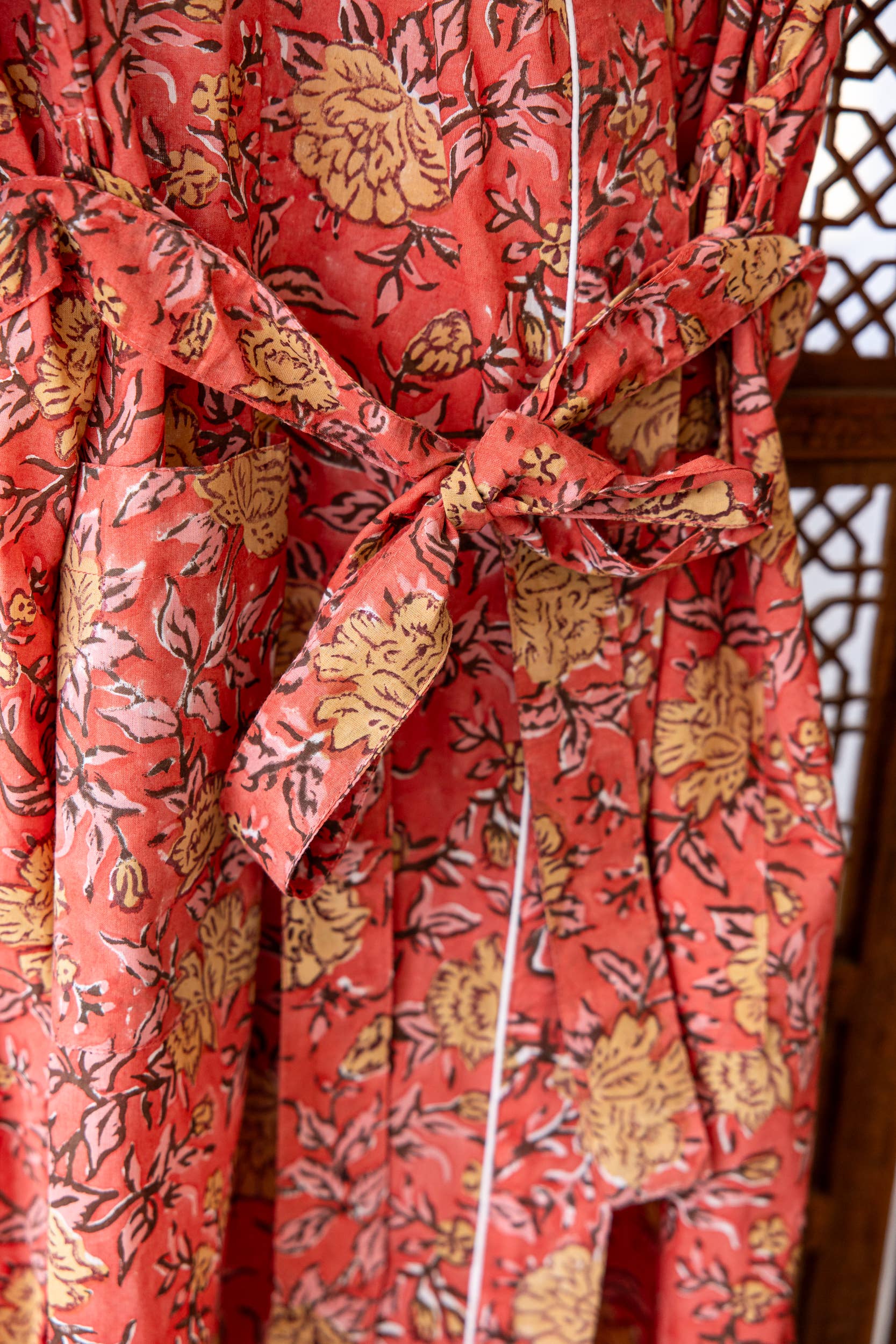 Rahab's Rope - Wholesale Robe - Women's - Loverly Block Print Robe4