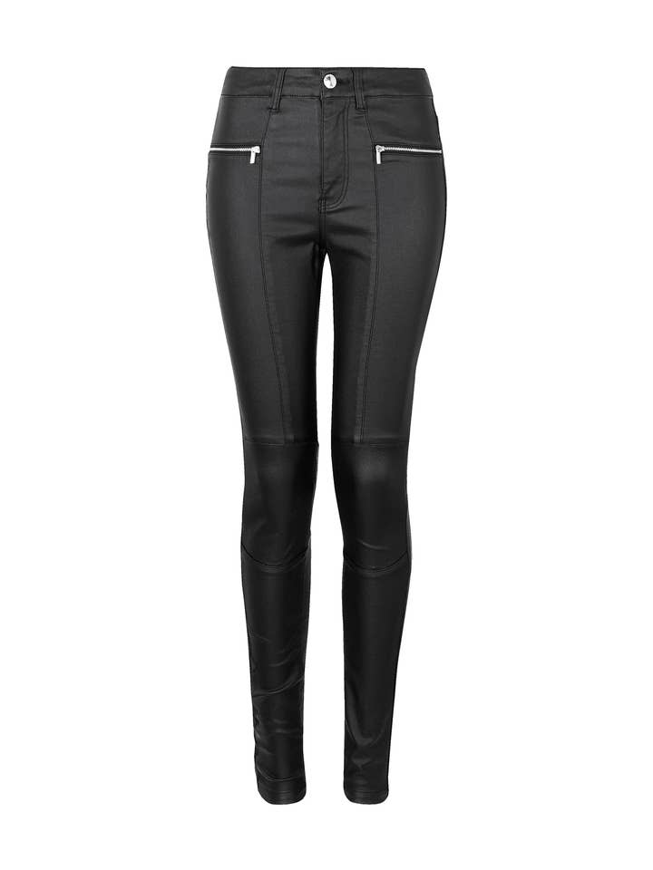 Black Rebel Rocker Coated Jeans for wholesale on Faire1
