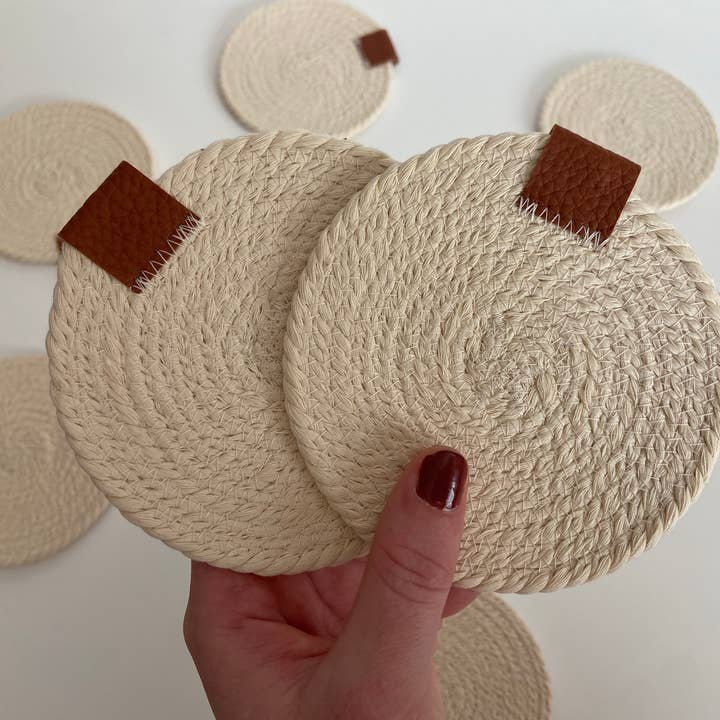 KnotEM Macrame - Wholesale Coasters - Rope Coaster // Handmade Coaster6