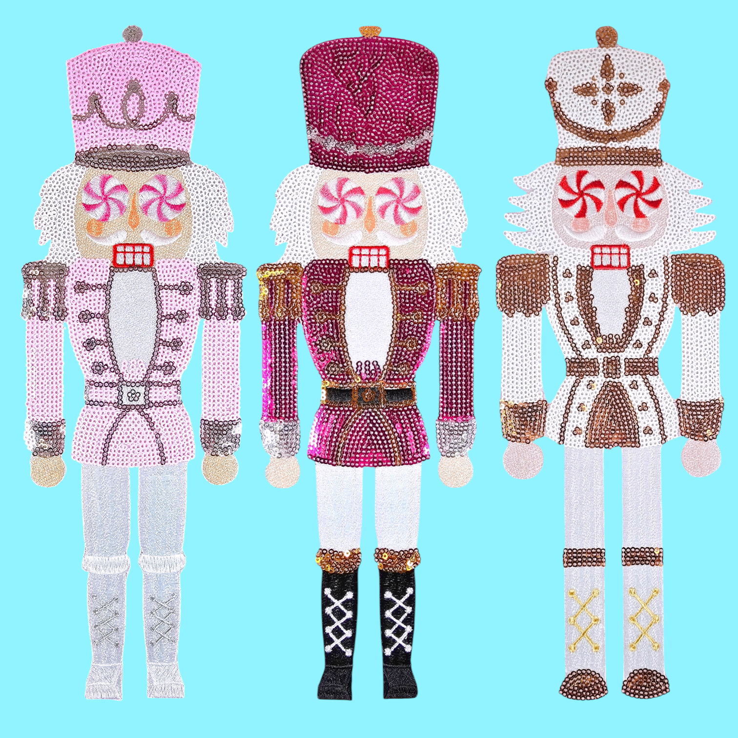 Scratch Decor - Wholesale Patch - XL Nutcrackers Sequin Embroidery Iron-on Patch7