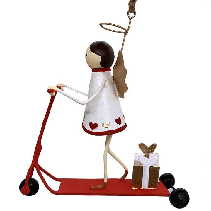 Angel on a scooter for wholesale by Santa and friends