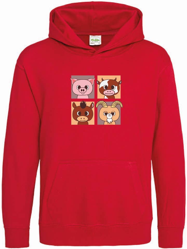Kids - Hoodie - Animal Square 2 for wholesale by PrintFreakz
