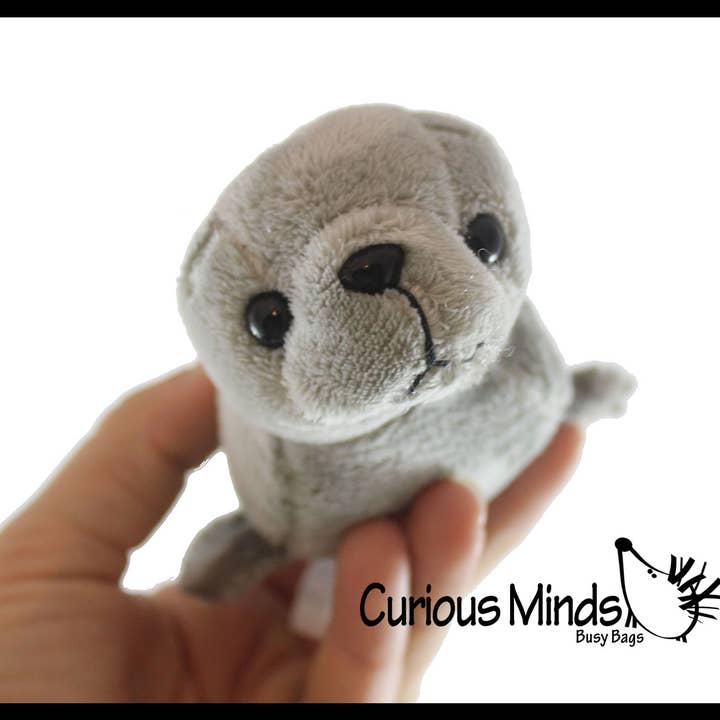 Curious Minds Toys - Wholesale Stuffed/Plush Toy - Kids & Baby - Cute Grey Harbor Seal Plush Stuffed Animals- Adorable