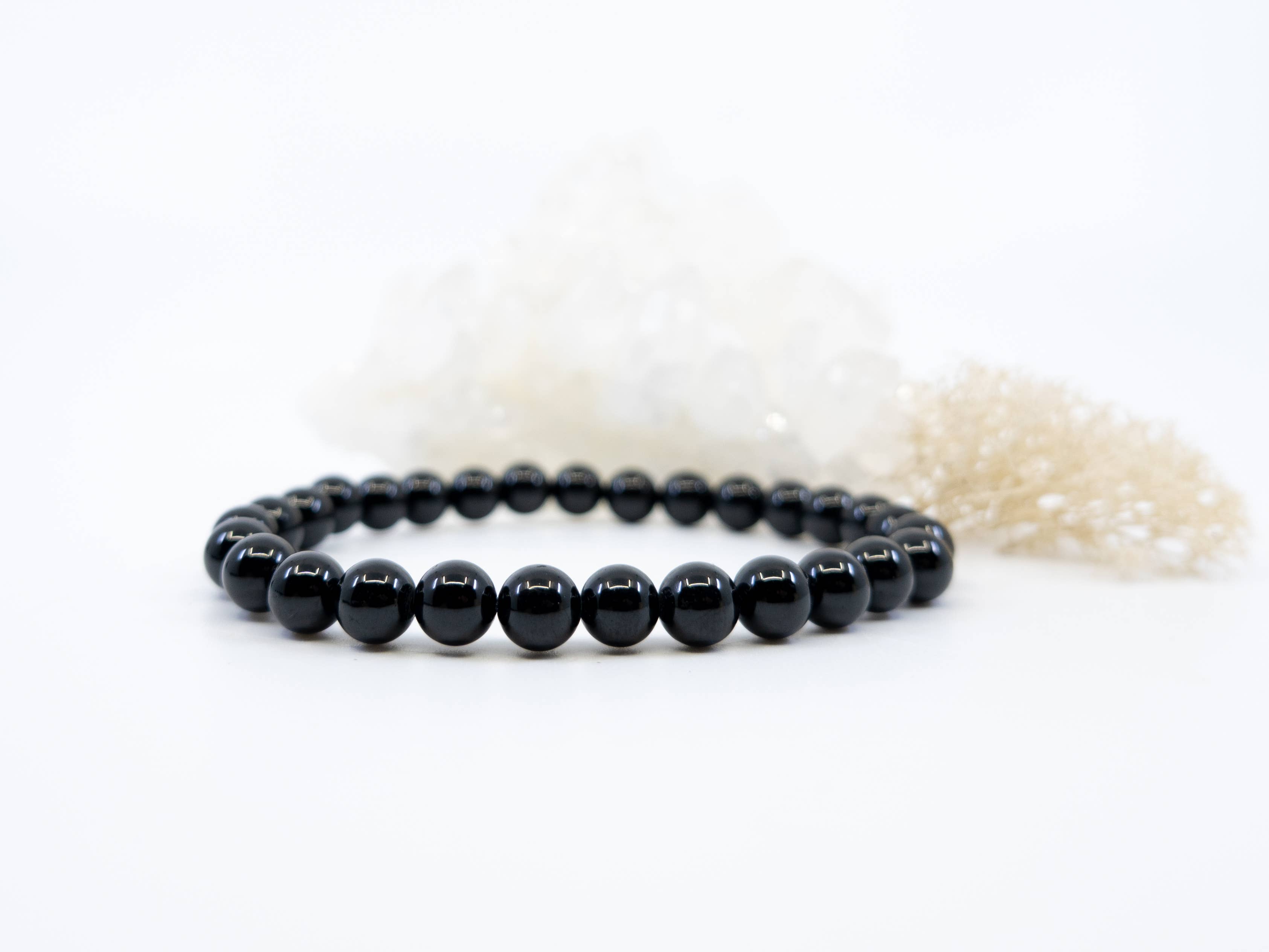 Celestial Habit - Wholesale Beaded Bracelet - Gemstone Energy Stretch Bracelets ~ Black Tourmaline1