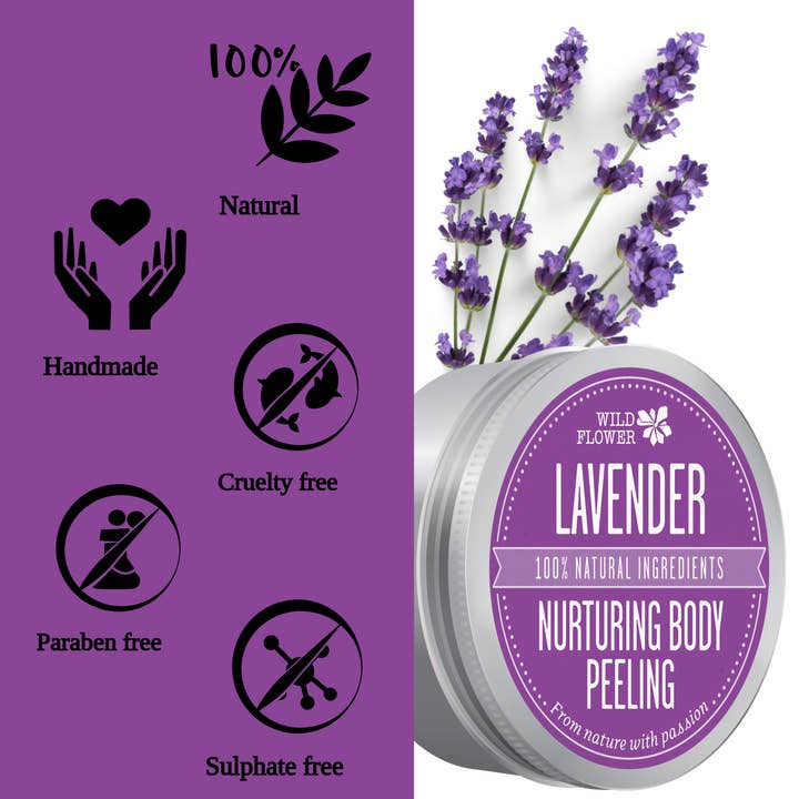 Windby – wholesale Body scrub/exfoliant – Body Peeling Lavender, 150ml2