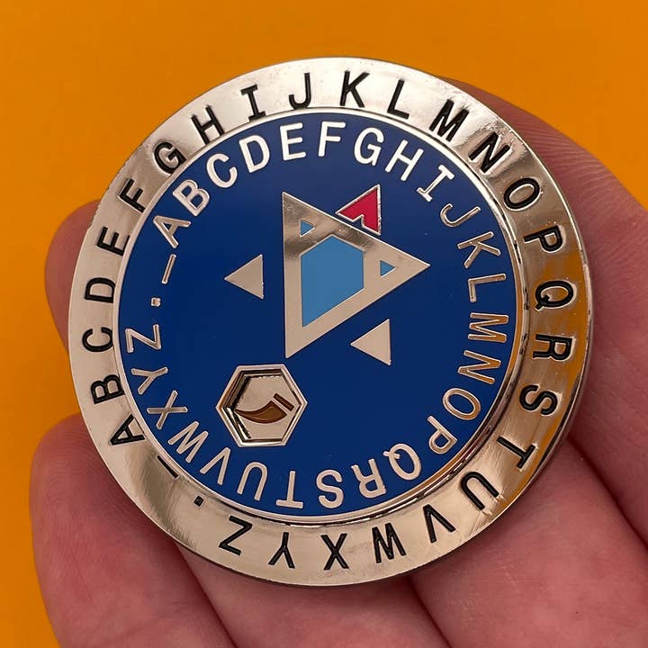 Roue de décodeur Secret Jewish Space Laser Corps pour la vente par Dissent Pins