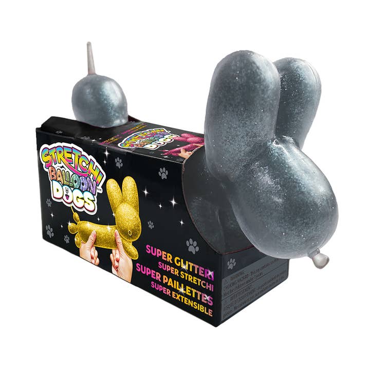 Stretchi Balloon Dog Glitter PDQ for wholesale by Incredible Group