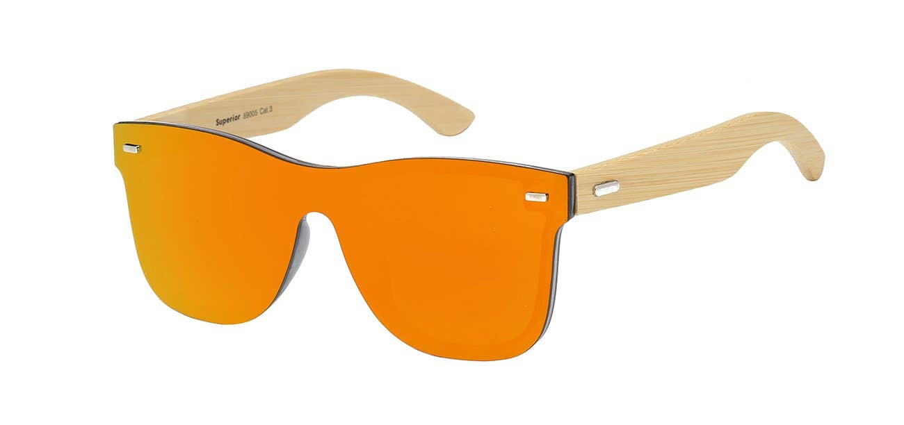 Luna Sunglasses - Wholesale Sunglasses - Unisex - Bamboo unisex sunglasses - LZ512-8SUP890058