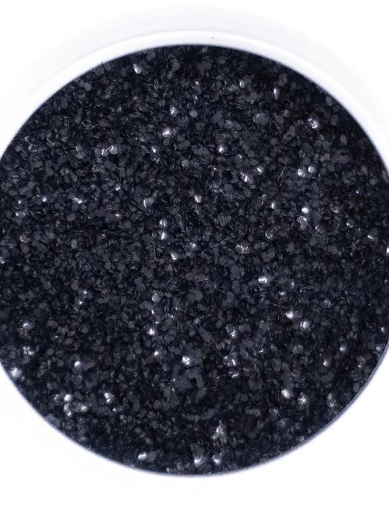 Black Fine Glitter for wholesale by Forget Me Not oils Europe