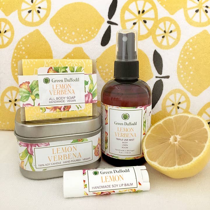 Green Daffodil Bath & Body - Wholesale Bar Soap - Lemon Verbena Natural Handmade Bar Soap - Citrus2