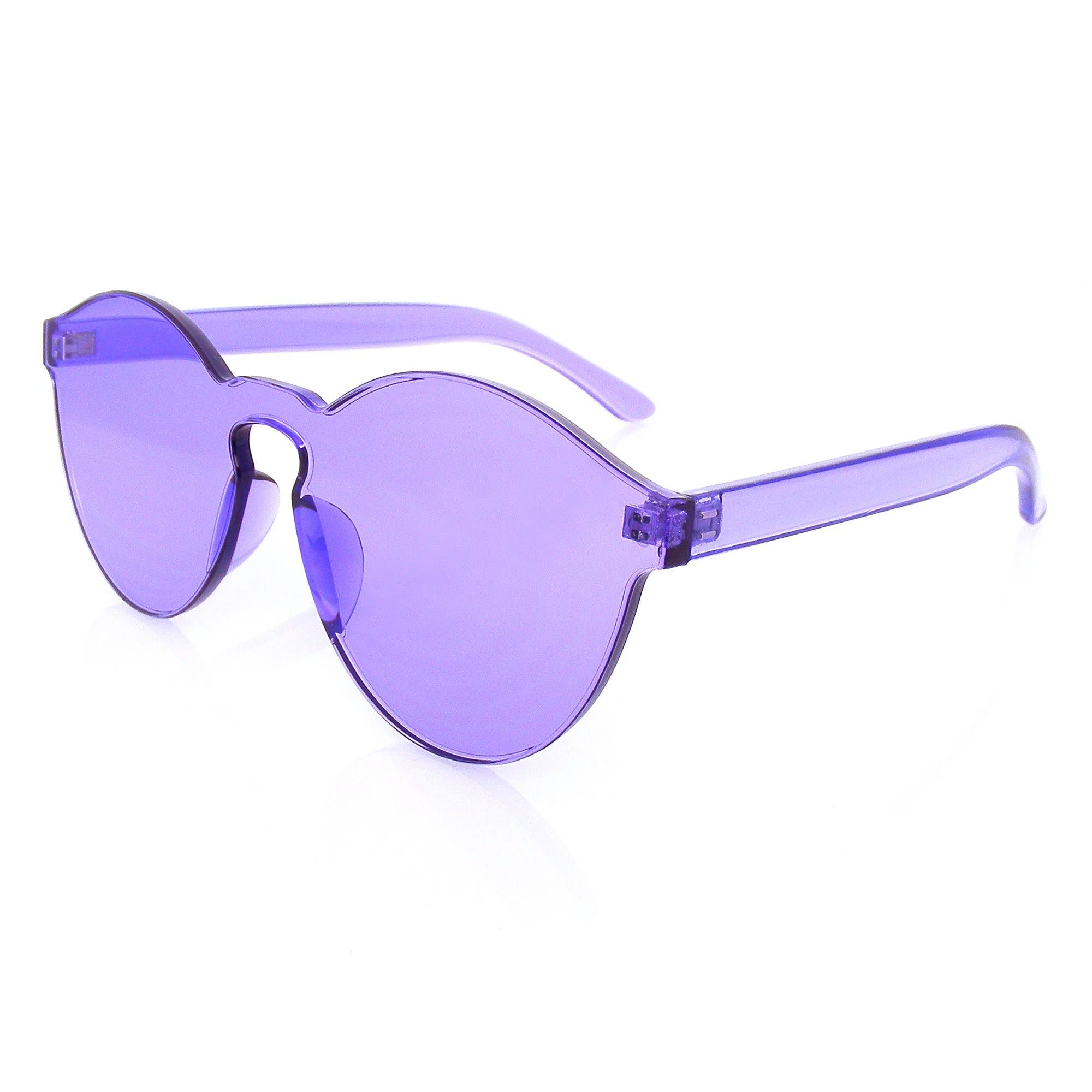 Wholesale Mono Block Rimless PC Color Tone Lens Sunglasses Eyewear