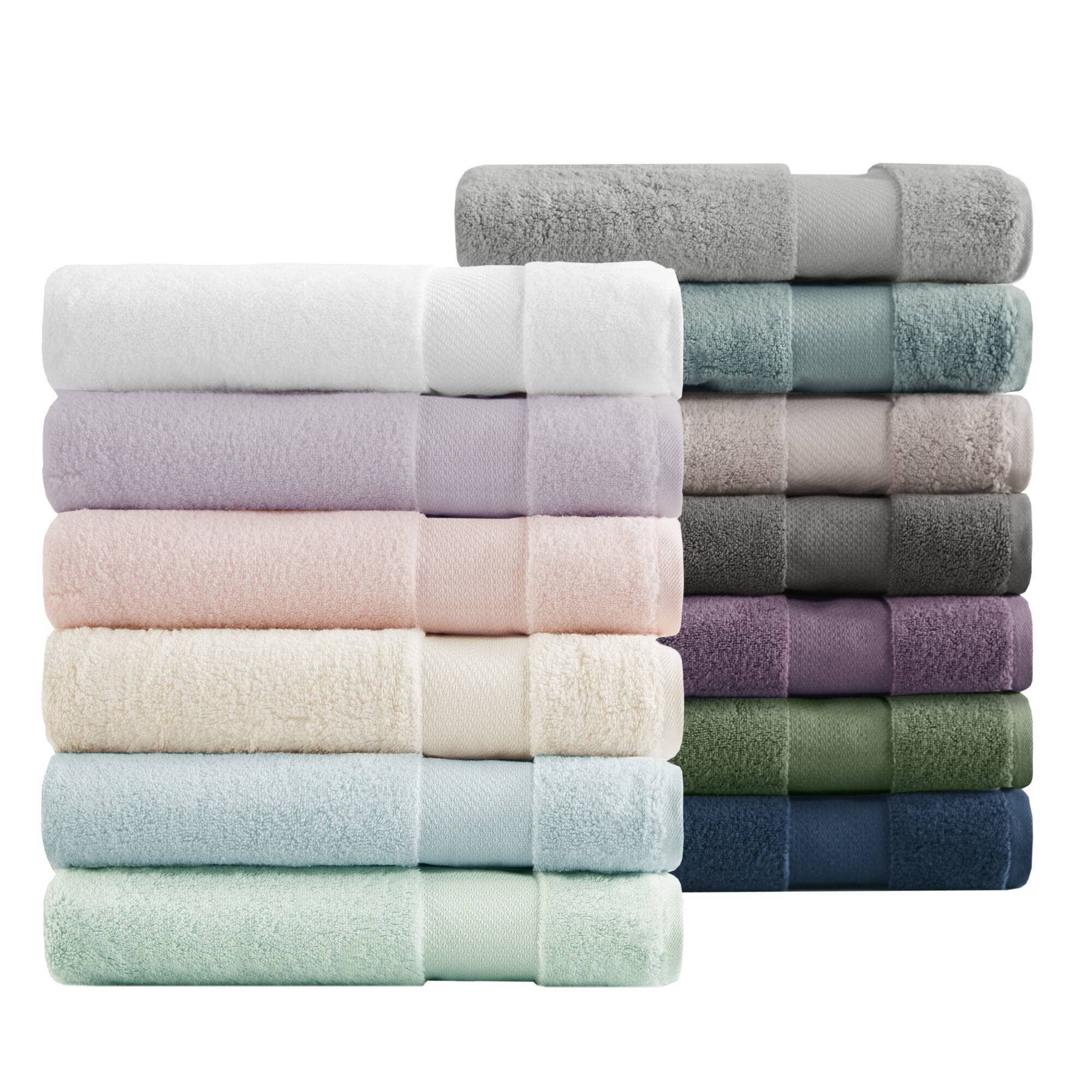 Olliix - Vente Ensembles de serviettes - Ensemble de serviettes de bain 6 pièces en coton turc, Seafoam6