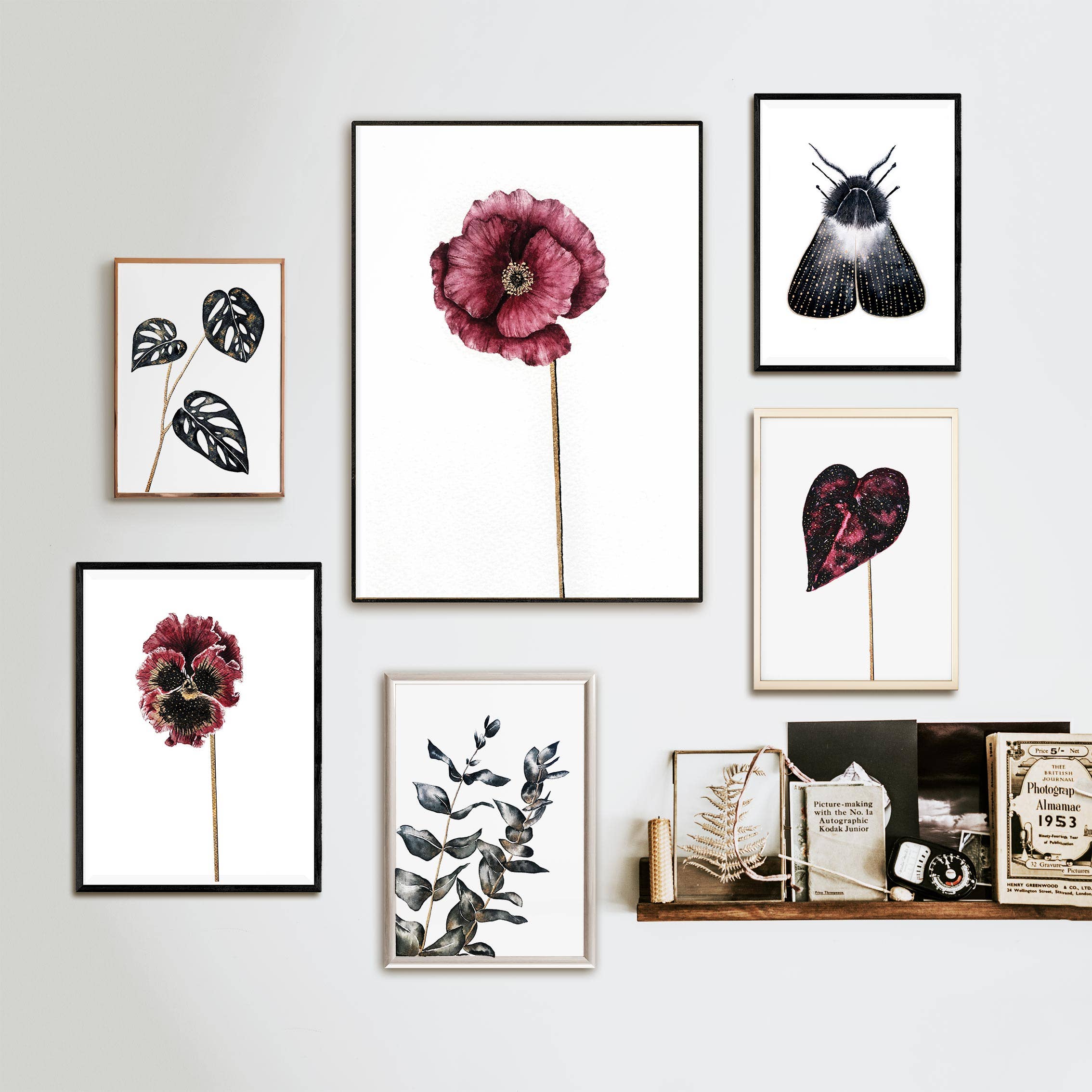 The Flow Design - Vente Affiche d'art - Impression artistique fleur de pavot – Poster mural pavot7