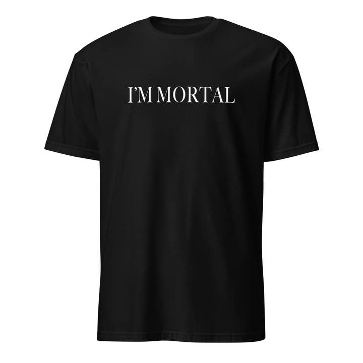 I'm Mortal Black Tee for wholesale by Rouge Hearts