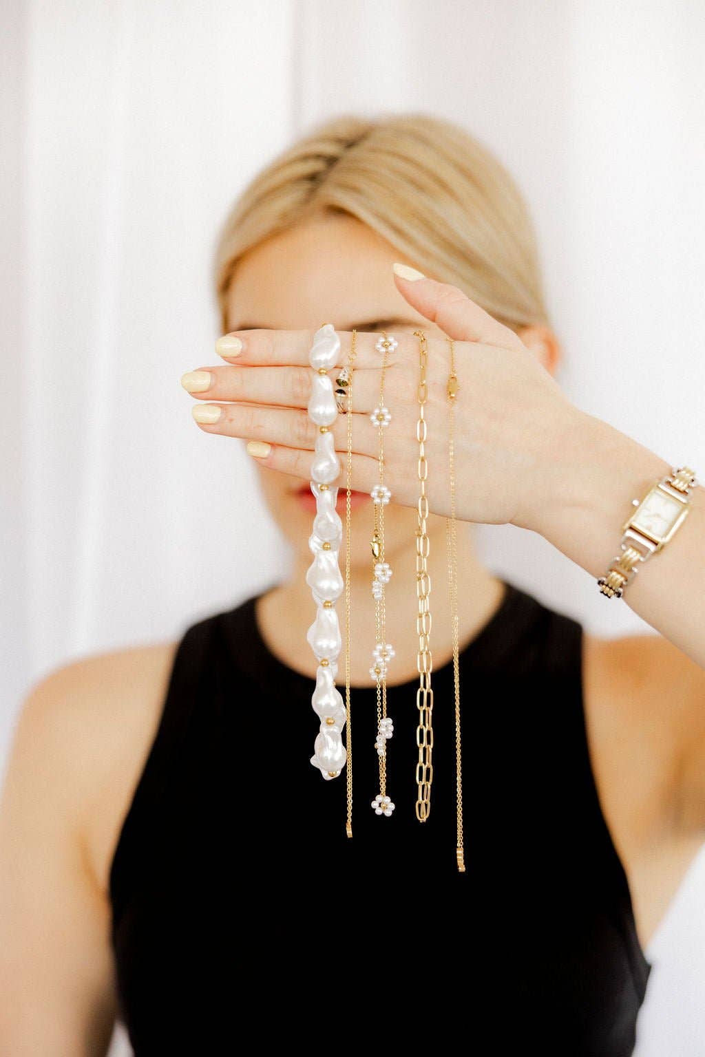 LINNY CO - Vendita all'ingrosso Collana con ciondolo/pendaglio - Collana - Gracie Fiore Perla7