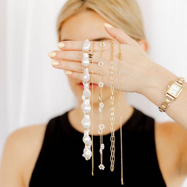 LINNY CO - Vendita all'ingrosso Collana con ciondolo/pendaglio - Collana - Gracie Fiore Perla7