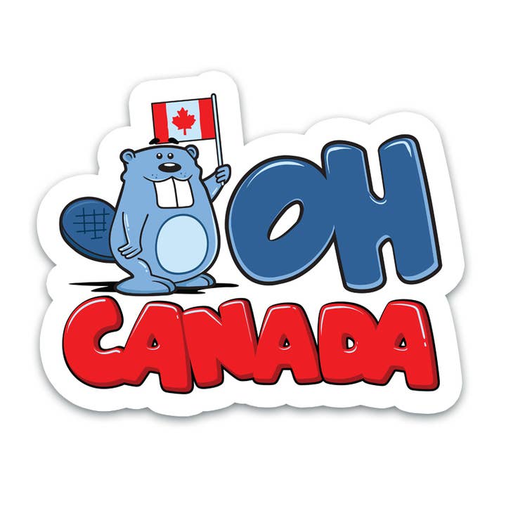 Oh Canada Sticker | Canadian Holiday | Fun Stickers for wholesale by Vancity Stickers