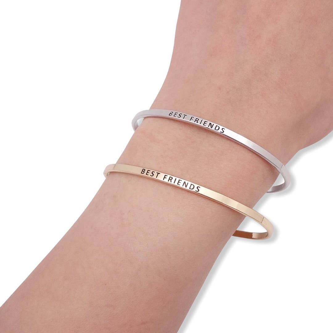 KIKICHIC - Wholesale Bangle Bracelet - Engraved Best Friends Bracelet4
