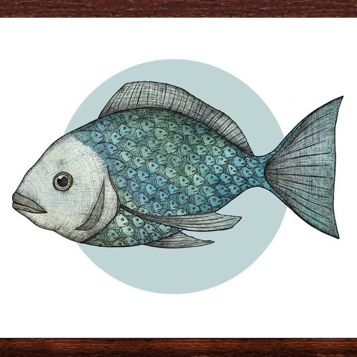 Fiskfjäll - Konsttryck för wholesale av The Nonsense Maker