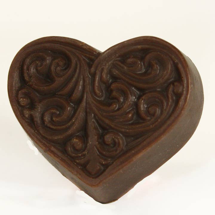 Hearts Swirl - Honey Almond with Oat Bran for wholesale by Simple Soaps For Simple Folks