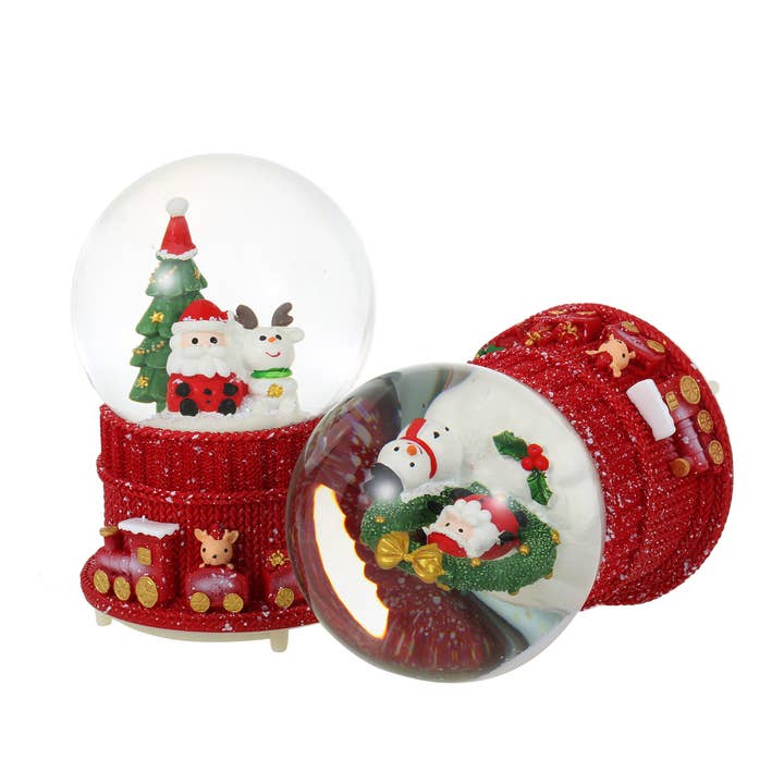 SINT - Wholesale Snow Globe - SINT Christmas Musical Glittering Water Snow Globe | Set of 222