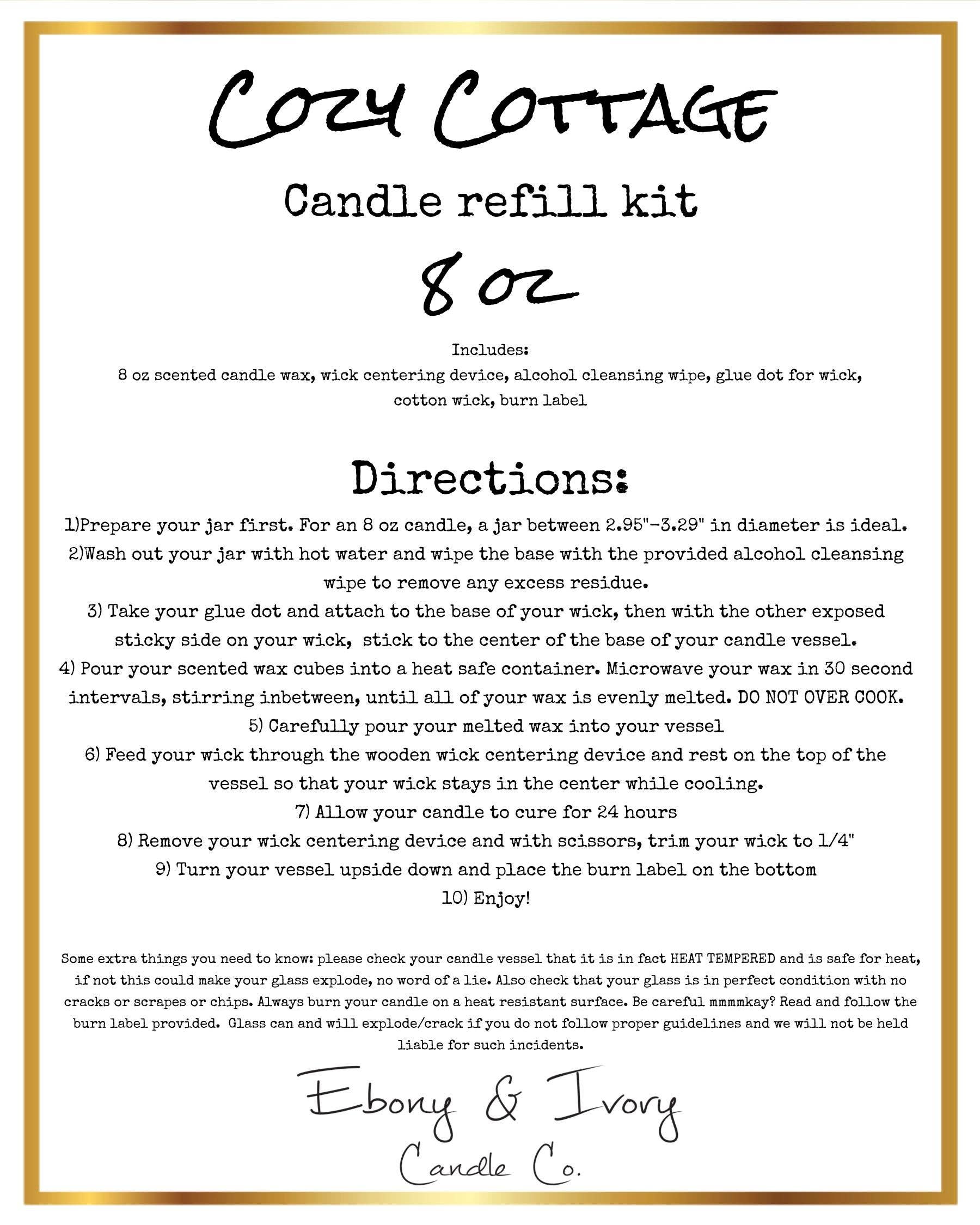 REMOVED BRAND - Wholesale Jar/Filled Candle - Cozy Cottage3