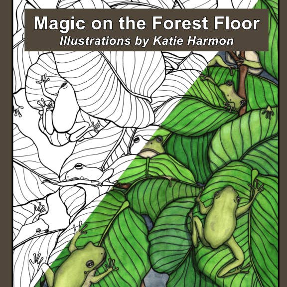 Magic On the Forest Floor Coloring Book for wholesale by PinkPolish Design