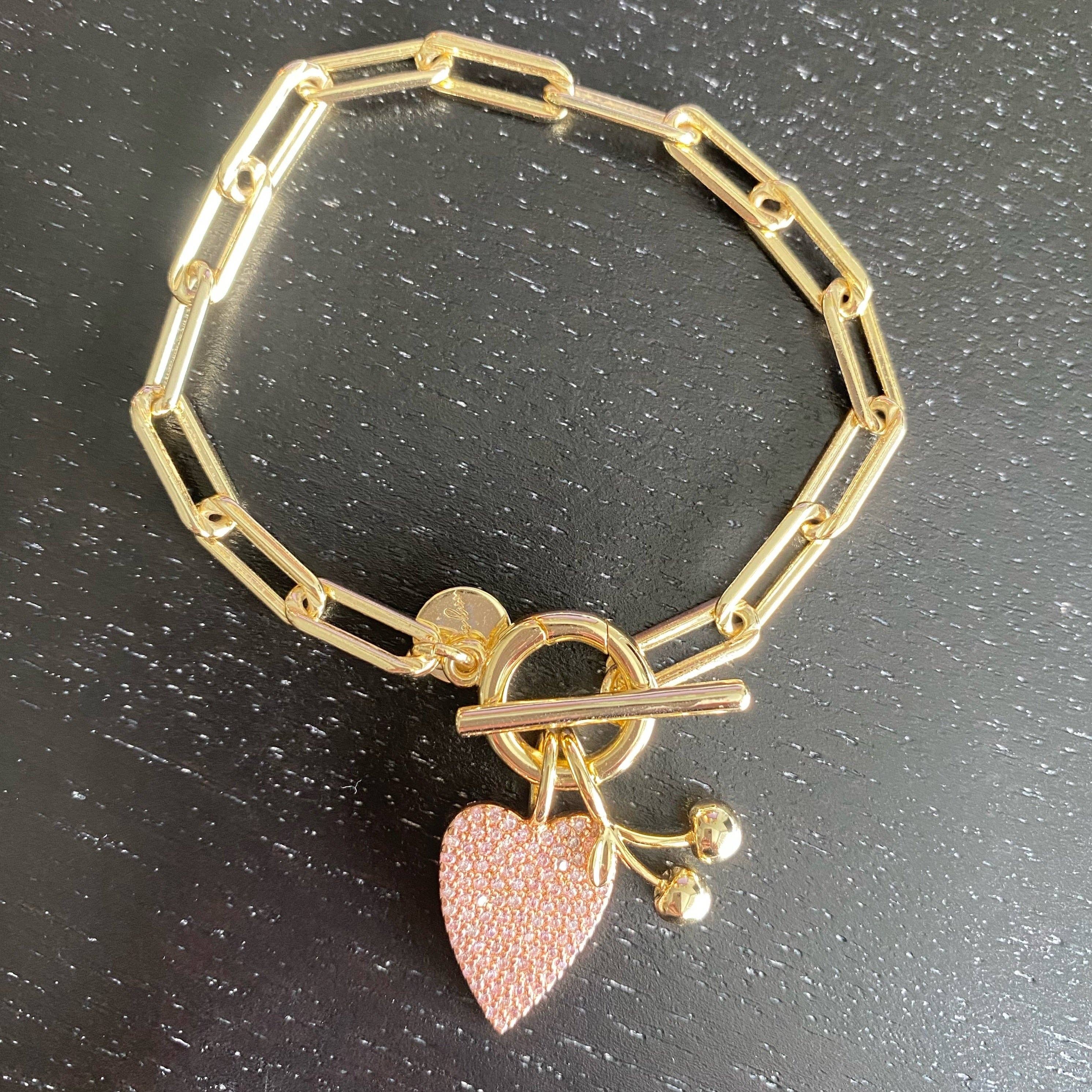 The Sis Kiss - Wholesale Charm/Dangle Bracelet - Keepsake Chain Bracelet | Charm Bracelet Gold & Silver 8