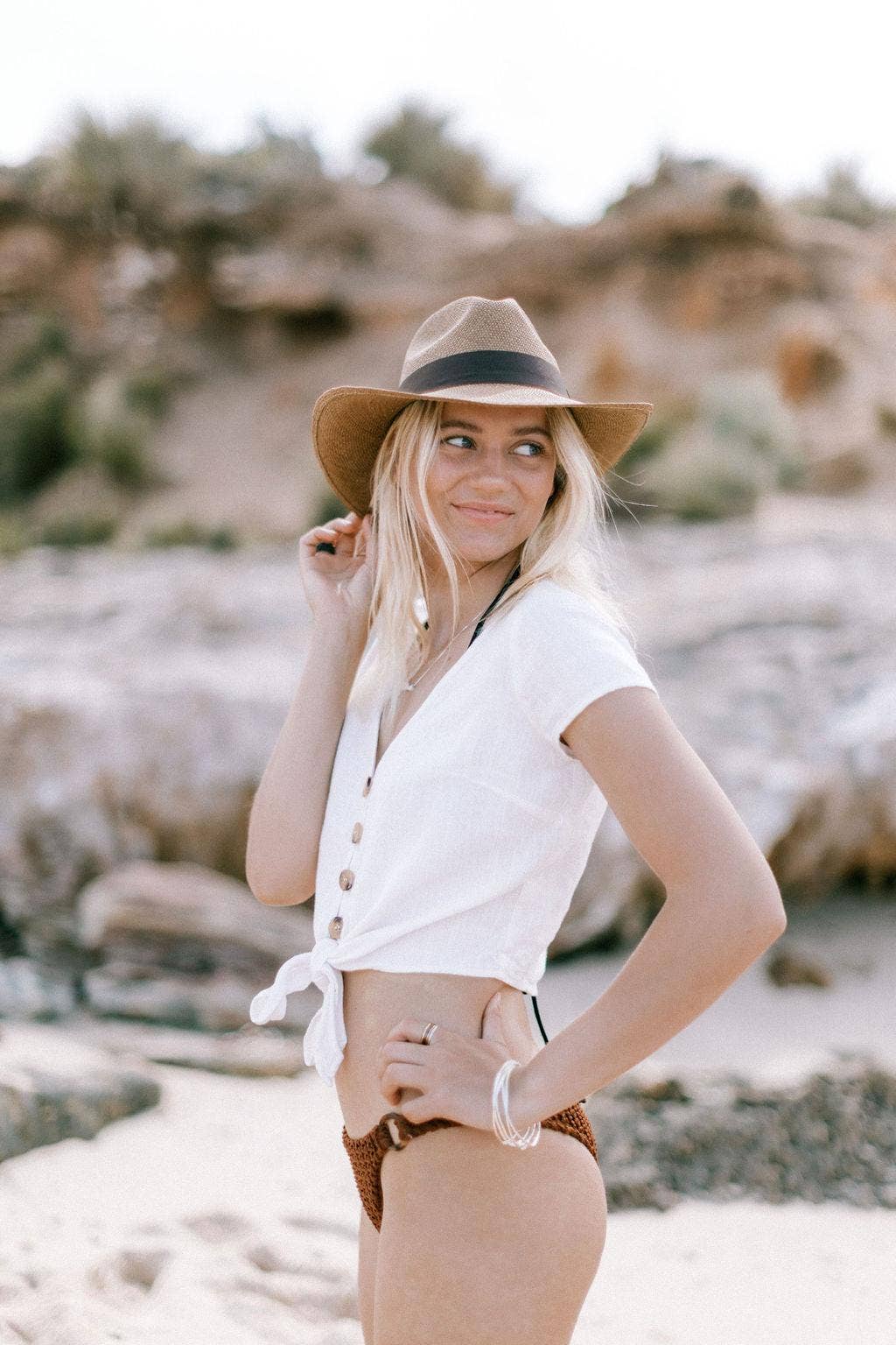 Makers & Providers - Wholesale Straw Hat - Unisex - Panama Hat - Borsalino - Tobacco1